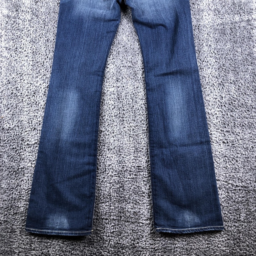 Big Star Remy Jeans Womens 27L Tall Blue Med Wash Low Rise Bootcut Stretch - Picture 15 of 16